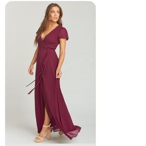 Show Me Your Mumu - Noelle Wrap Dress - Merlot
